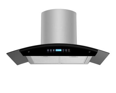 China Wall Mounted 201# Stainless Steel 201# Wave Sensor Heat Wave Auto Clean Smoke Fan 900mm Kitchen Chimney Cooker Hood Copper Range Hoods for sale