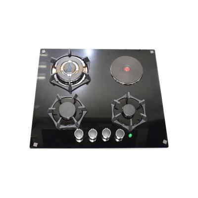 China 220V/110V Household Black Tempered Glass Easy Home Use Portable Gas Stove for sale