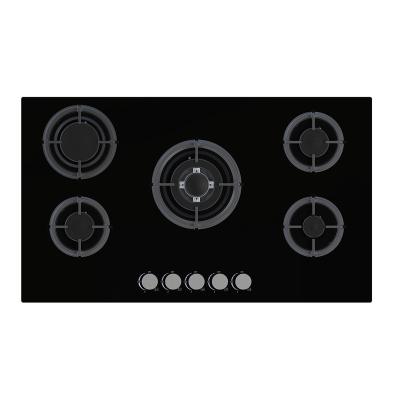 China Wholesale 5 Burner Gas Cooker/Stove China Factory Household Easy Clean Gas Burner for sale