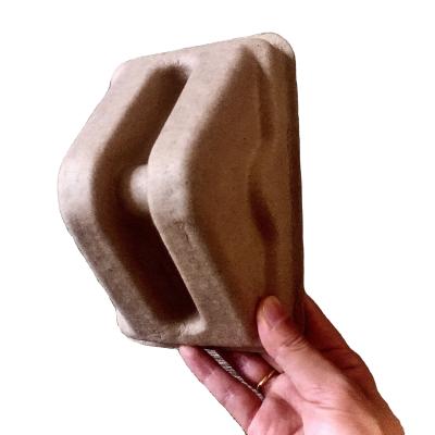 China Custom Molded Corner Protector Pulp Biodegradable Protective Shipper Avoid Injury To Ship Sharp Corners Protectors for sale