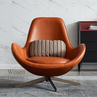 China Foldable Wholesale living room furniture modern tufted elegant leather accent chair for sale