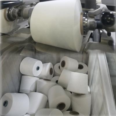 China Sustainable Hot Sale Polyester 30/1 Dye Waxed 100% Polyester Ring Spun Polyester Yarn for sale