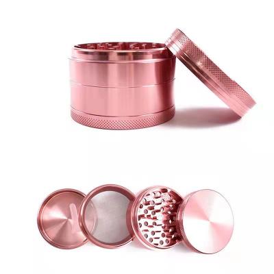 China Sapolyka Customized Zinc Alloy magnetic Tobacco crusher Herb Grinder Manual Tobacco Accessories for sale