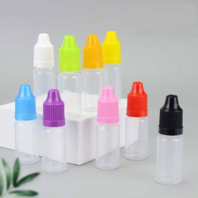 China Childproof cap 3ml 5ml 10ml 15ml 20ml 30ml 50ml 60ml 100ml 120ml PET PP PE squeeze plastic dropper bottle for eye drops for sale