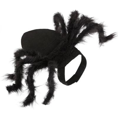 China Halloween Pet Viable Hot Selling Spider Clothes Cat Horror Simulation Plush Puppy Transformation Dress Up Dress for sale