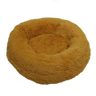 China Sustainable Plush Cat's Litter Kennel Pet Dirty Removable And Washable Round Dog Bed Winter Pet Mat Dog Mat Warm Pet Mat for sale