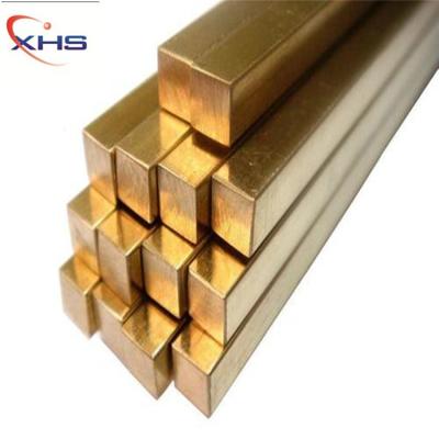 China HSB59-1.2 Alloy Industrial Brass Rod Brass Square Bar For Bathroom Eco Friendly Easy Cut Industry for sale