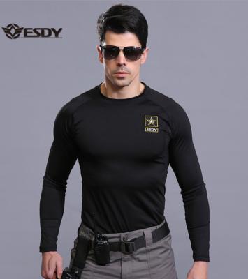 China Breathable Military Lightweight Training Long Sleeved Thermal Underwear Warm Shirts for sale