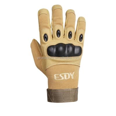 China Outdoor Camping ESDY Combat Nylon Tactical Mitten Full Finger Hiking Military Army Gloves for sale