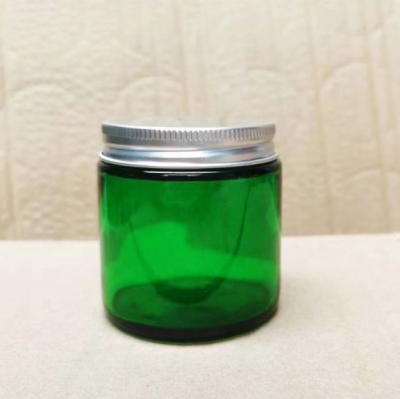 China Hot Sale Household Green Amber Frosted 9oz 3.5oz Empty Luxury Candle Glass Jar Jars Glass Jars For Candle for sale