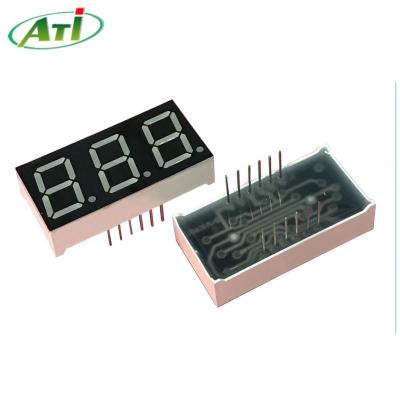 China Indoor 0.31 Inch Three Digit 7 Segment Red LED Display for sale