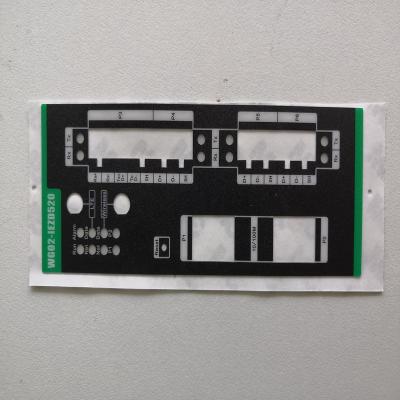 China Custom Reverse Scratch-off Silkscreen Printing Membrane Control Front Panel Sticker Polycarbonate Film Label Graphicoverlay for sale