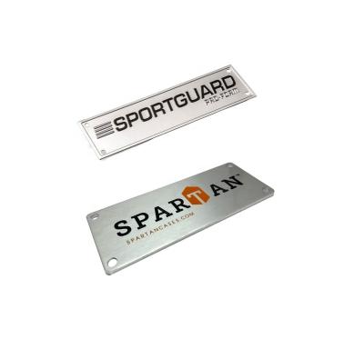 China Customize Wholesale Custom Logo Etching OEM Customized Stainless Steel Metal Aluminum Nameplate for sale