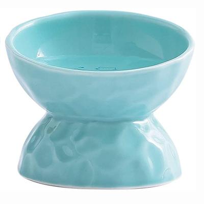 China Sustainable Ceramic Cat Bowls Indoor Dogs Pet Food and Water Arch for Cats Home Decoration for sale