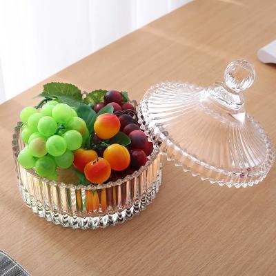 China Wholesale Heatable Crystal Clear Glass Sugar Glass Wedding Candy Jar for sale