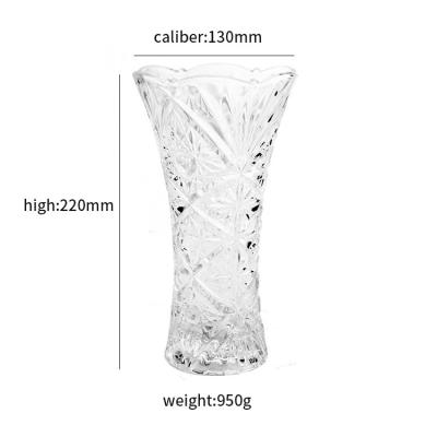 China Jinzhu Hydroponic Clear Glass Vases Eco-Friendly Design Home Decoration for sale