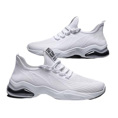 China 2022 summer fashion trend and air soft-soled new fashion spring casual flight woven cushion lace-up sports men's shoes for sale