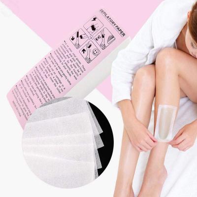 China disposable & Eco-friendly Wholesale Safe High Quality Soft Wax Strips Disposable Hair Removal Painless Cool Wax Depilatory Strips for sale