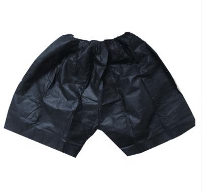 China Breathable Disposable Mens Boxer Brief Black Underwear For Spa for sale