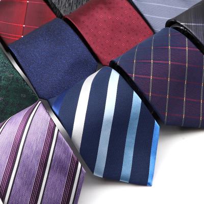 China Leisure Classic Men's Neck Ties/Formal New Fashion Ties 8cm Plaid Striped Ties For Men's Formal Business Wedding Party Luxury Gravatas Ties for sale