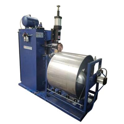 China Semi-automatic Seam Welding Machine Barrel Drum Seam Stainless Steel With Seam Welder Placing Tooling for sale