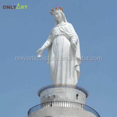 China Life Size Marble Virgin Mary Religious Modern Outdoor Decoration Sculpture for sale