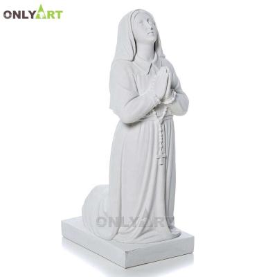 China EUROPEAN Life Size Marble Religious Saint Bernadette Statue Mary Sculpture For Sale for sale