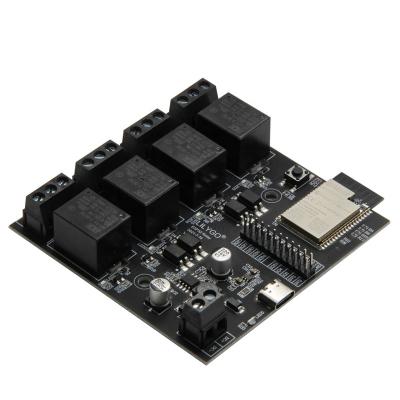 China ESP32 T-Relay Module Wireless DC 5V 4 Groups Flash Switch Remote Control ESP32 Board 4MB WiFi Development Relay for sale