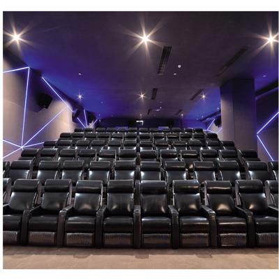 China Modern New Design 2 seater cinema recliner chair home theater furniture home theater sofa 5 seat for sale