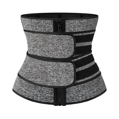 China Neoprene Zipper Women Sports Fitness Body Waist Shaper Antibacterial Corset for sale