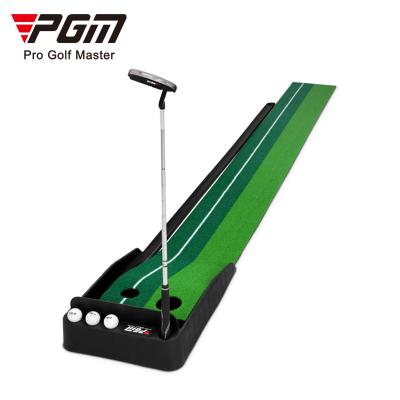 China Artificial Grass + Plastic Frame PGM Golf Practice Putting Mat Automatic Ball Return Mini Golf Course Golf Putting Trainer for sale