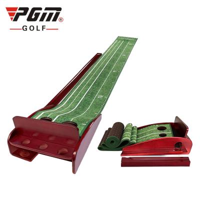 China Golf Practice High Quality PGM TL013 Golf Putting Mat Indoor Velvet Practice Golf Putting Mat for sale