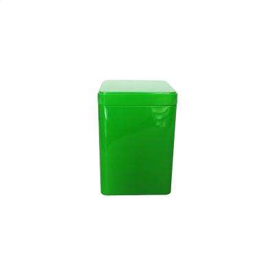 China Recyclable Food Grade Airtight Square Tea Tin Can Tea Tin Box for sale