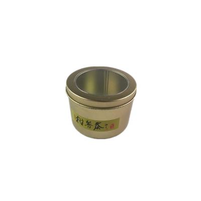 China Custom Recyclable Wholesale Custom Coffee Tin Can Packaging 50g 100g 125g 200g Metal Gift Around Tea Tin Box for sale