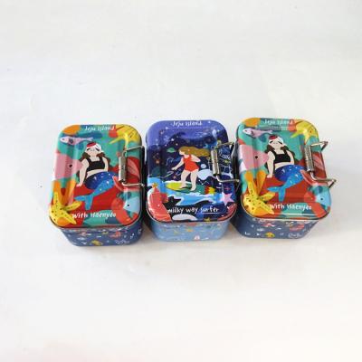 China Gift Rectangular Shape Customize Tins Manufacturer Supplier Instruments Use Decoration Small Size Box 2 Layers Music Box for sale