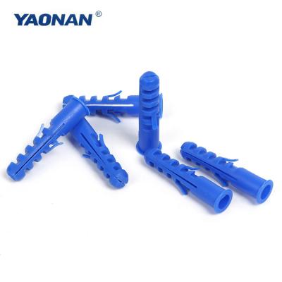 China Wall Nail Fixed Free Samples Nylon Expansion Anchor Wall Plug Plastic Screw Plugs Nylon for sale