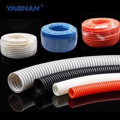 China Automobile Manufacturing Black Corrugated Drainage Hose Nylon Plastic Flexible Corrugated Hose for sale