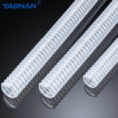 China Automobile manufacturing customized plastic flexible transparent corrugated pa/pp/pe conduit pipe for sale