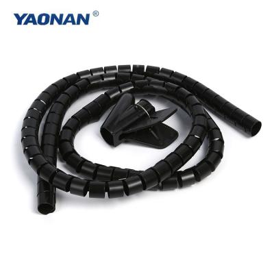 China Protective Wear Forelectric Cables PP Pe Spiral Cable Wrap For Wires Cable Protect , Wrapping Sleeves for sale