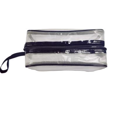 China Fashion Custom Logo Waterproof Toiletry Bags Make Up Bag Transparent Clear PVC Makeup Pouch Cosmetic Bag for sale