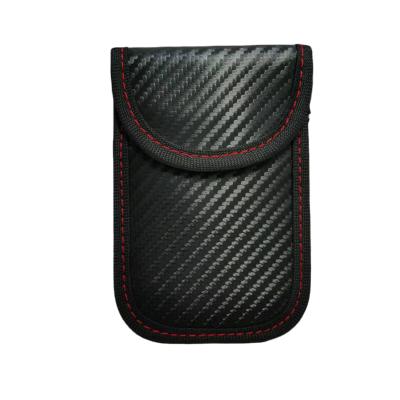 China Durable car key signal blocking bag, rfid key pocket, faraday bag for keyless car for sale