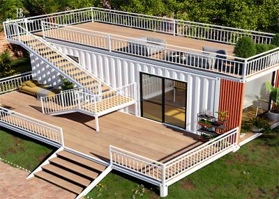 China Leisure Garden Style Modular House Color And Staircase Style Customized for sale