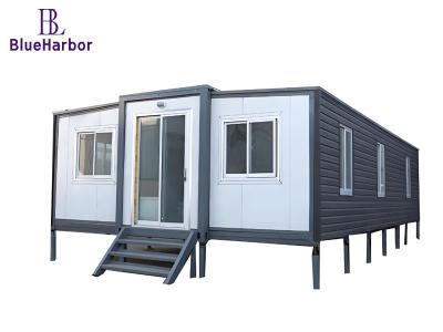 China Portable Modular Double Wing Prefab Container House Foldable 20ft 40ft for sale