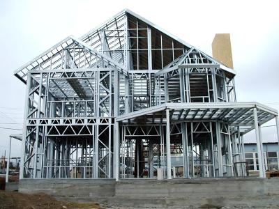 China Easy Assemble Light Steel House / Two Storey Prefabricated House for sale