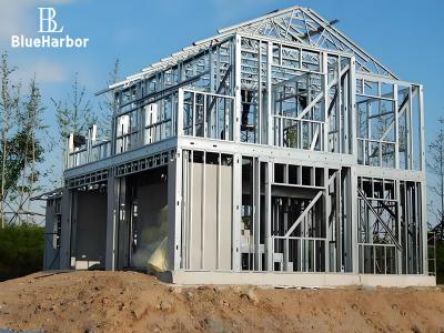 China Durable Light Steel Prefab Houses / Prefab Steel Frame Building​ for sale