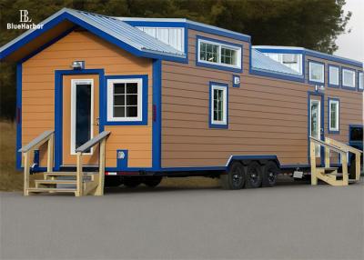 China Trailer Prefab Tiny House With Imitation Wood Appearance for sale