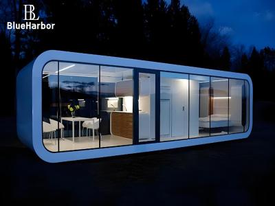 China Steel Frame Prefab Mobile House / Integrated Smart Apple Cabin House for sale