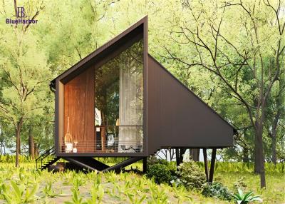 China Light Steel Structure Prefabricated Garden Studio With Entrance Stairs for sale