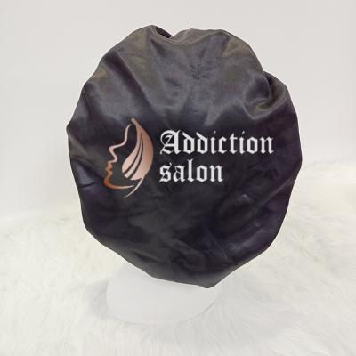 China Soft Luxury Hair Hood Logo Multi Color Designer Satin SATIN/POLYESTER Hoods Custom Sellers for sale