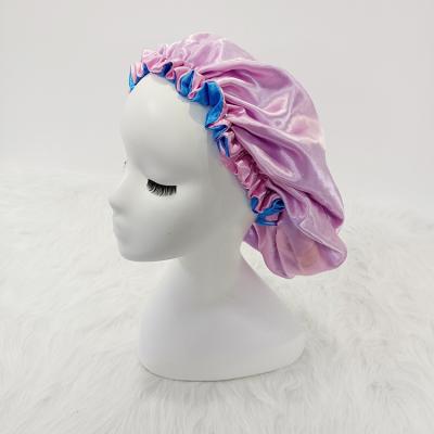 China Cheapest Designer Satin Bonnets Women En Satin/POLYESTER Soft Silk Hood With Custom Logo for sale